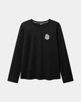 T-shirt Heavy Relaxed LS Black FB