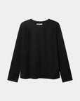 T-shirt Heavy Relaxed LS Black FB